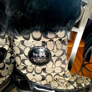 Coach snow boots women’s size 9.5.